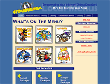 Tablet Screenshot of 417menus.com